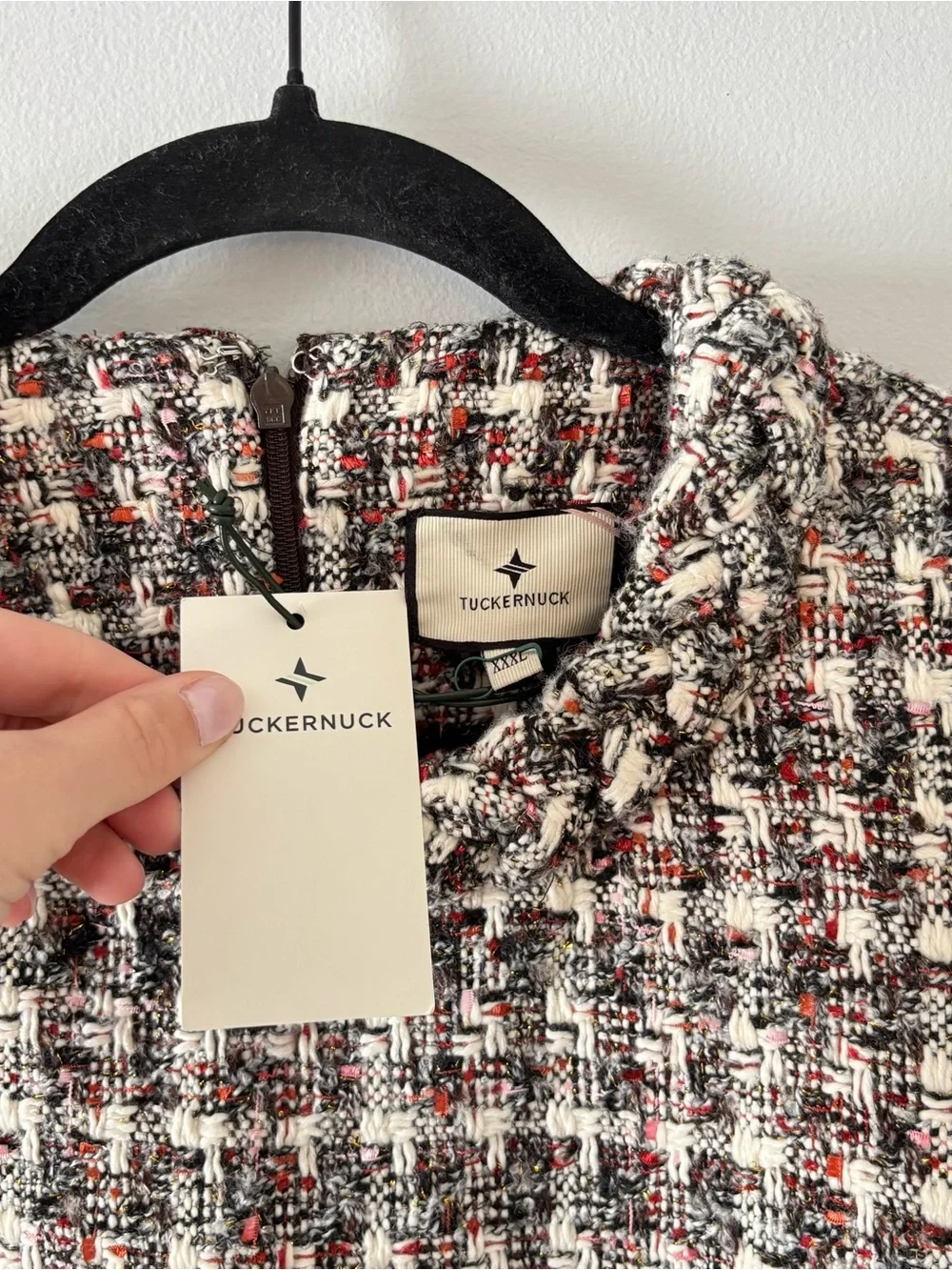 Tuckernuck NWT Winterberry Sequin Tweed Jackie Dress Short-Sleeve Heavy Knit